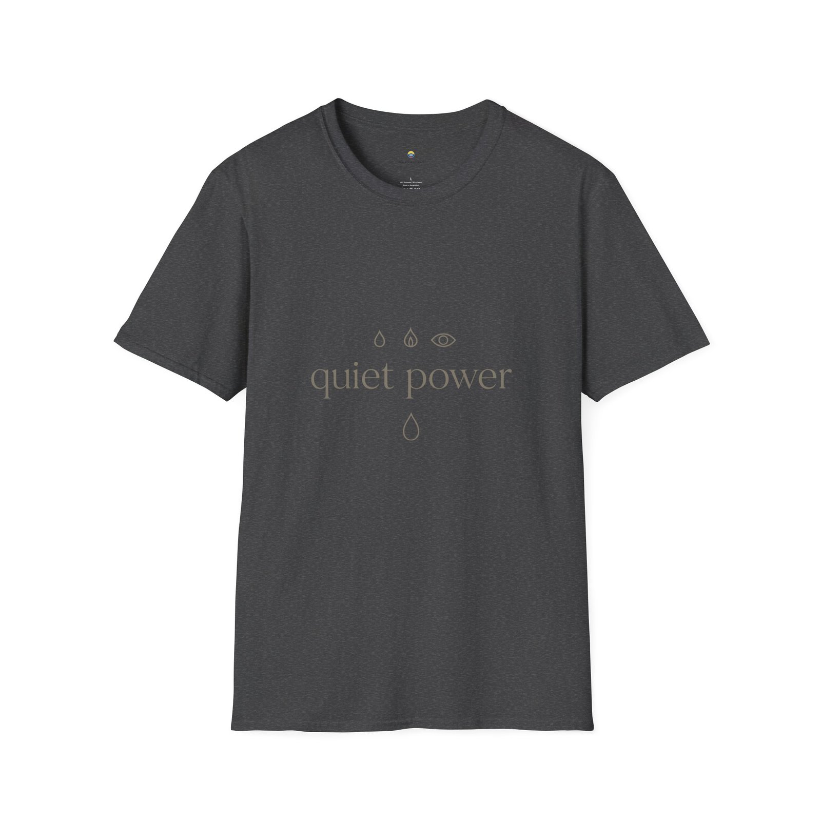 T-shirt Unisexe Quiet Power – Design Minimaliste Énergie Intérieure et Calme Puissant – Image 10
