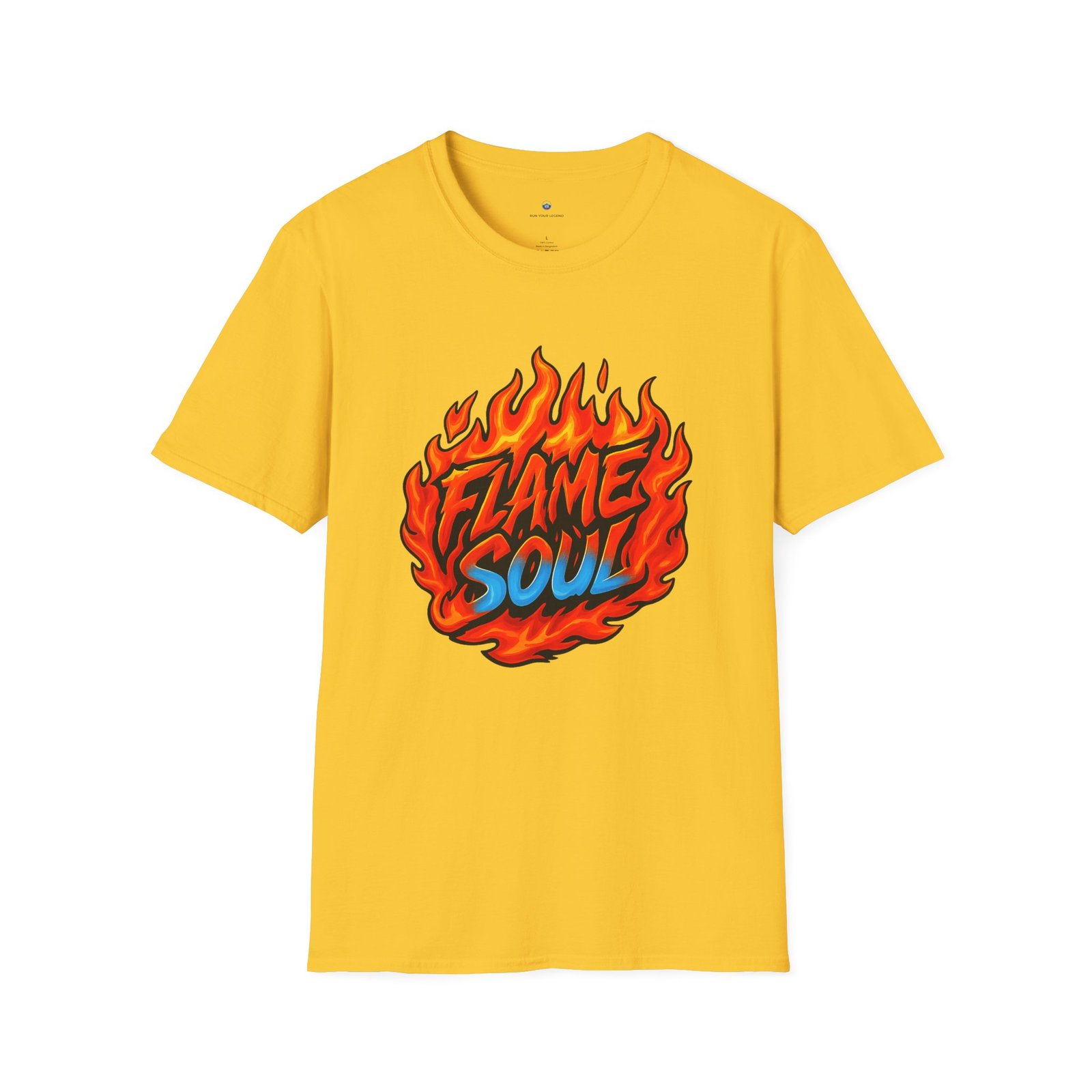 T-shirt Unisexe – “Flame Soul” Design Feu et Style Streetwear Énergique – Image 6