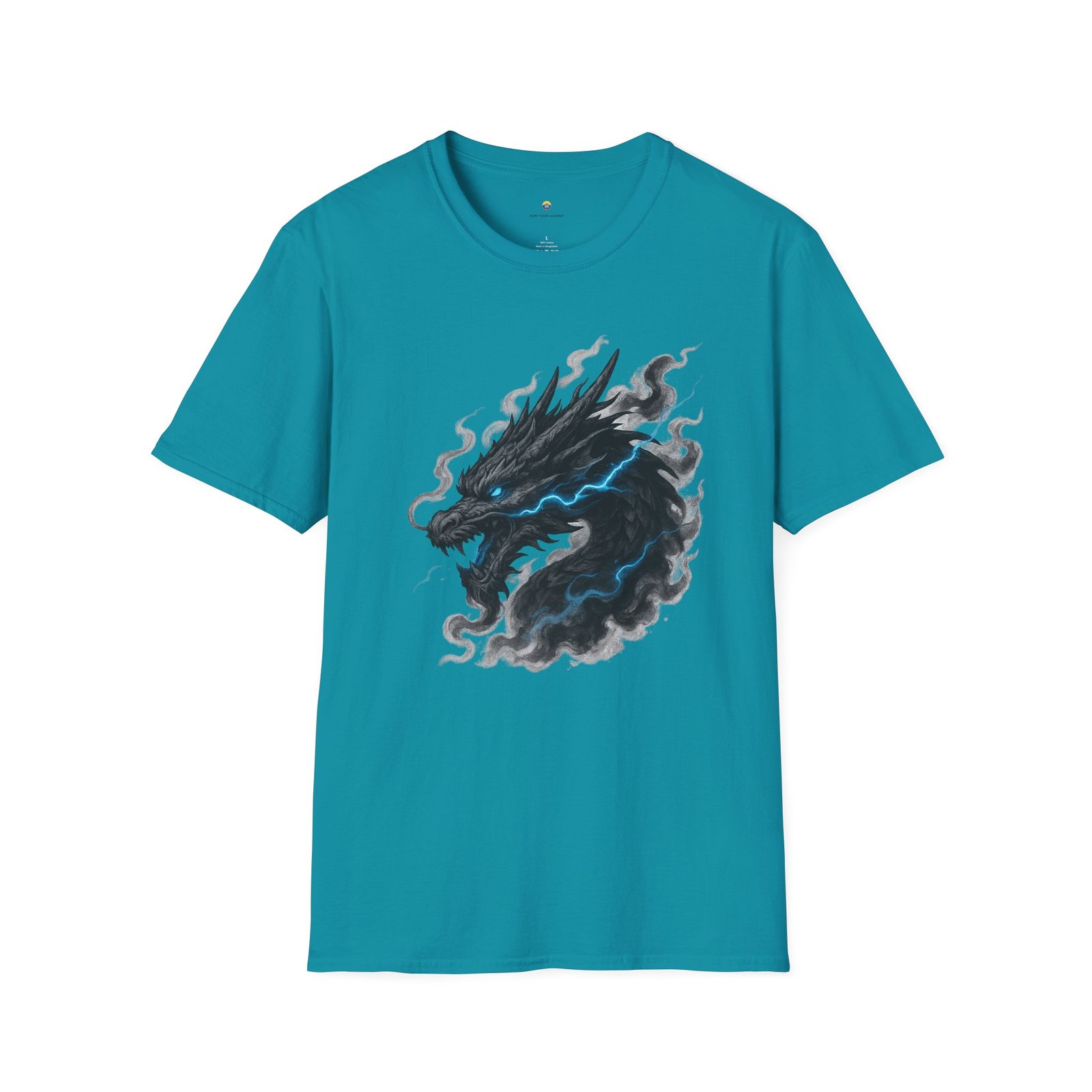 T-shirt Unisexe – Dragon Noir Électrique Design Fantasy et Art Mythique – Image 11