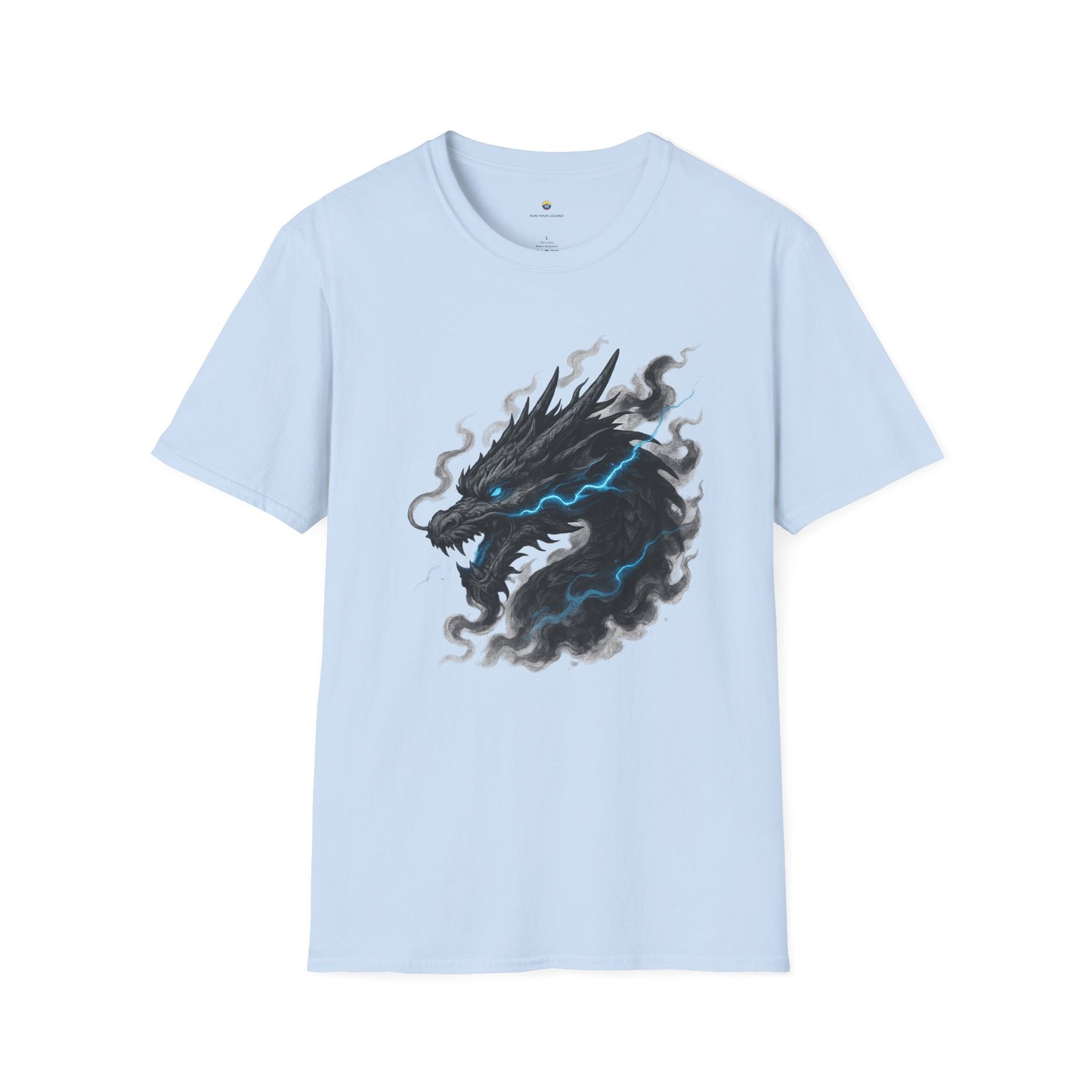 T-shirt Unisexe – Dragon Noir Électrique Design Fantasy et Art Mythique – Image 12