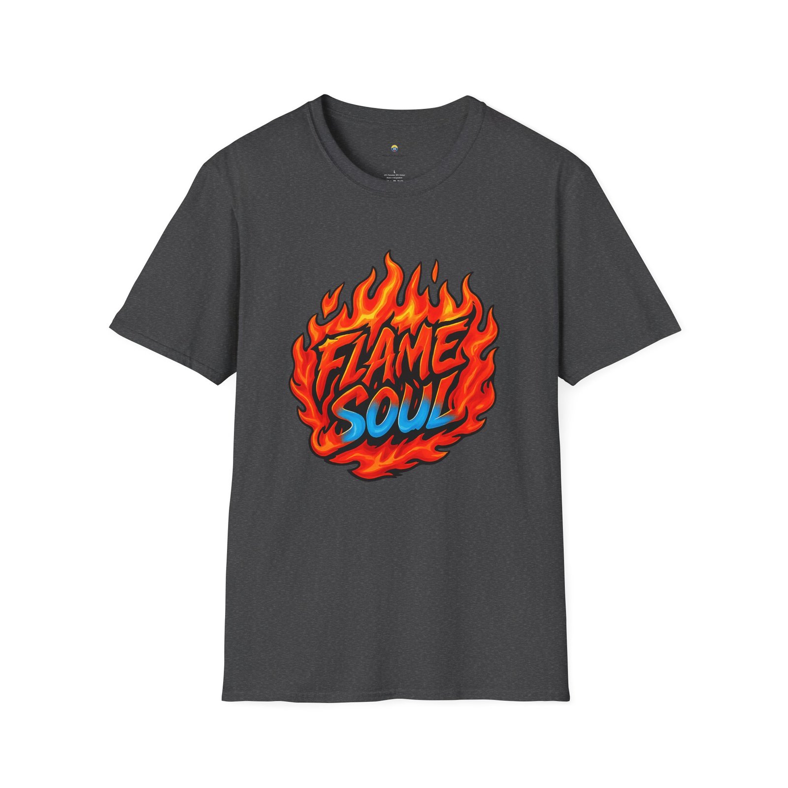 T-shirt Unisexe – “Flame Soul” Design Feu et Style Streetwear Énergique – Image 10