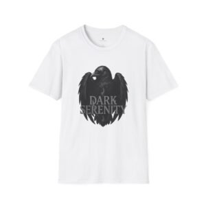 T-shirt Unisexe – “Dark Serenity” Corbeau Noir Gothique et Art Sombre Réaliste