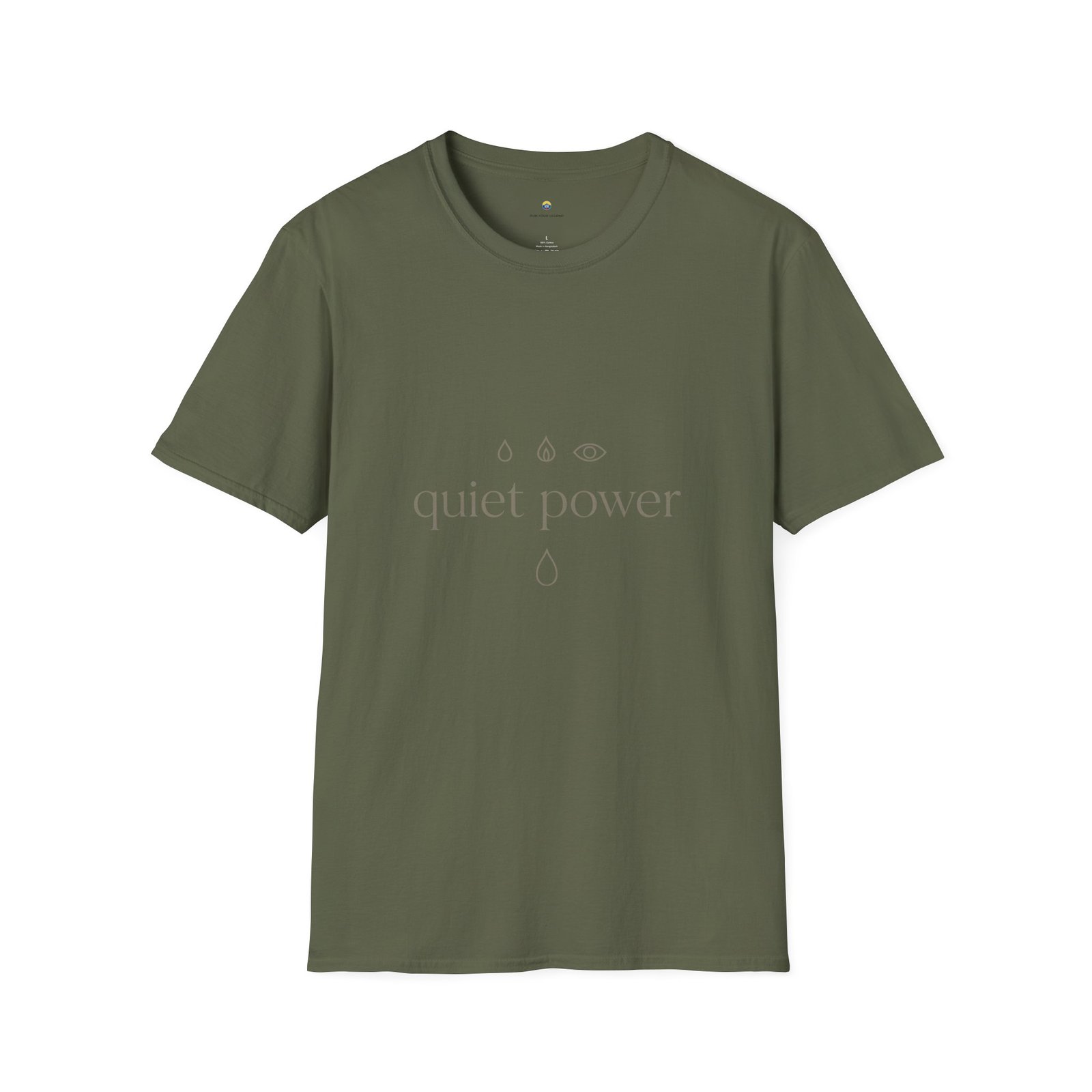T-shirt Unisexe Quiet Power – Design Minimaliste Énergie Intérieure et Calme Puissant – Image 7