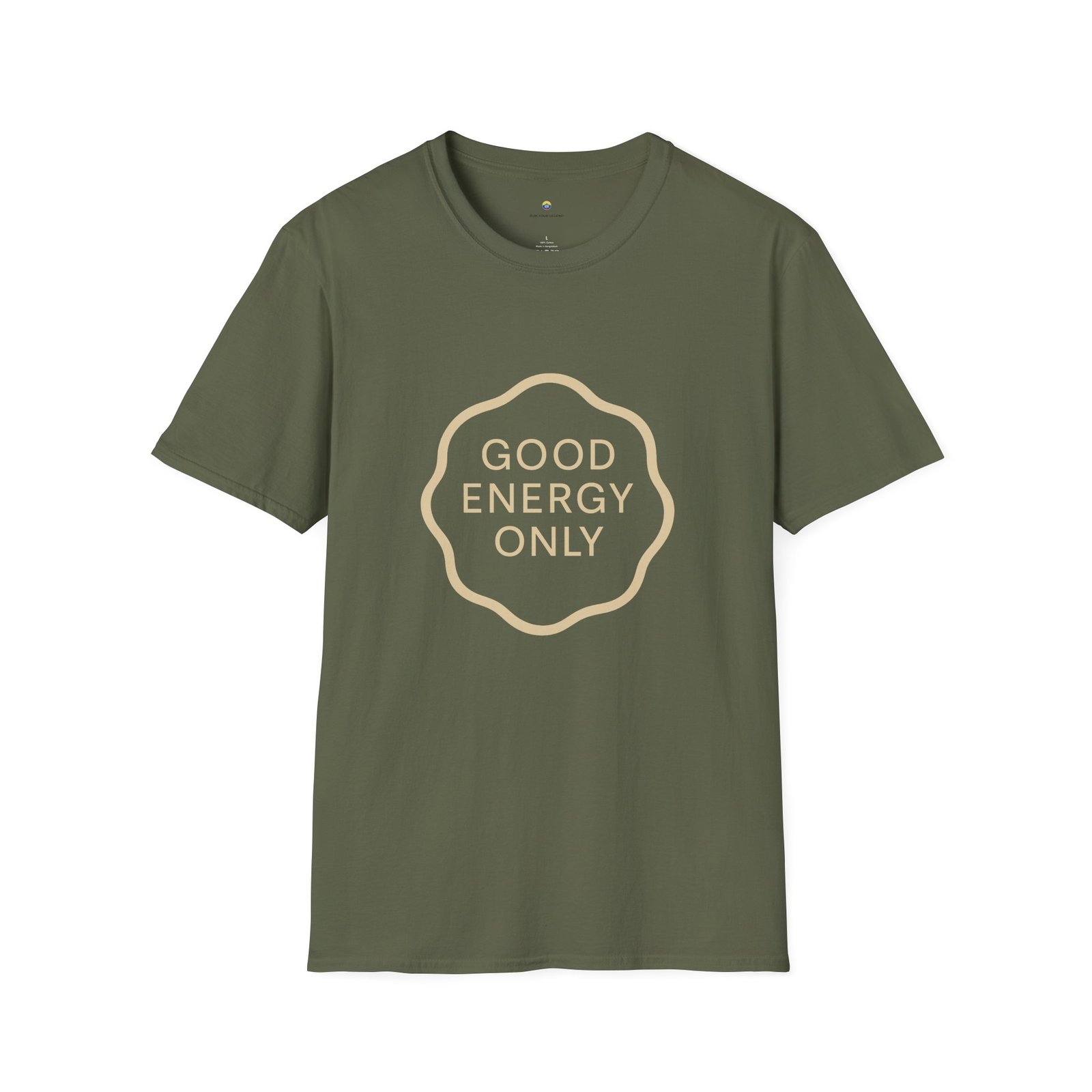 T-shirt Unisexe – “Good Energy Only” Design Minimaliste et Message Positif – Image 5