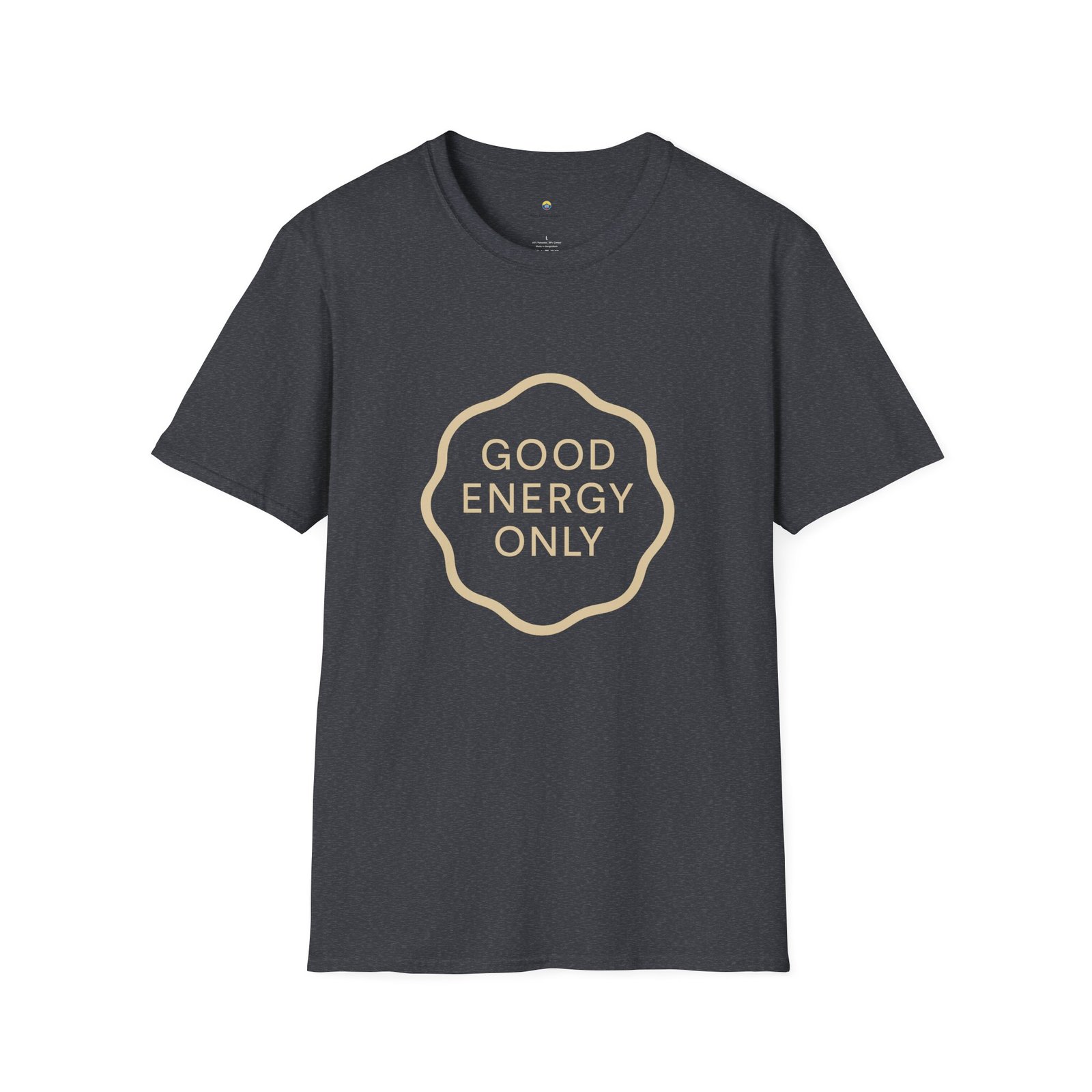 T-shirt Unisexe – “Good Energy Only” Design Minimaliste et Message Positif – Image 11
