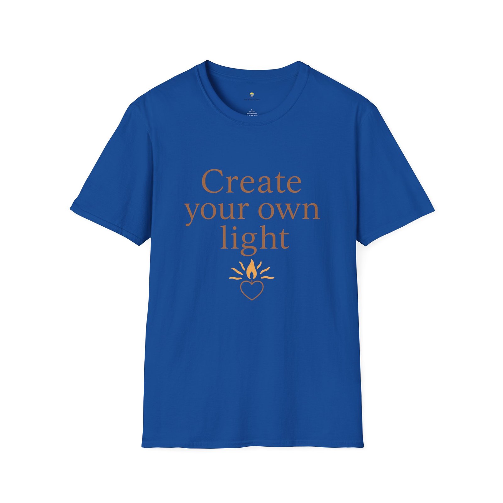 T-shirt Unisexe – “Create Your Own Light” Design Minimaliste et Message Inspirant – Image 16