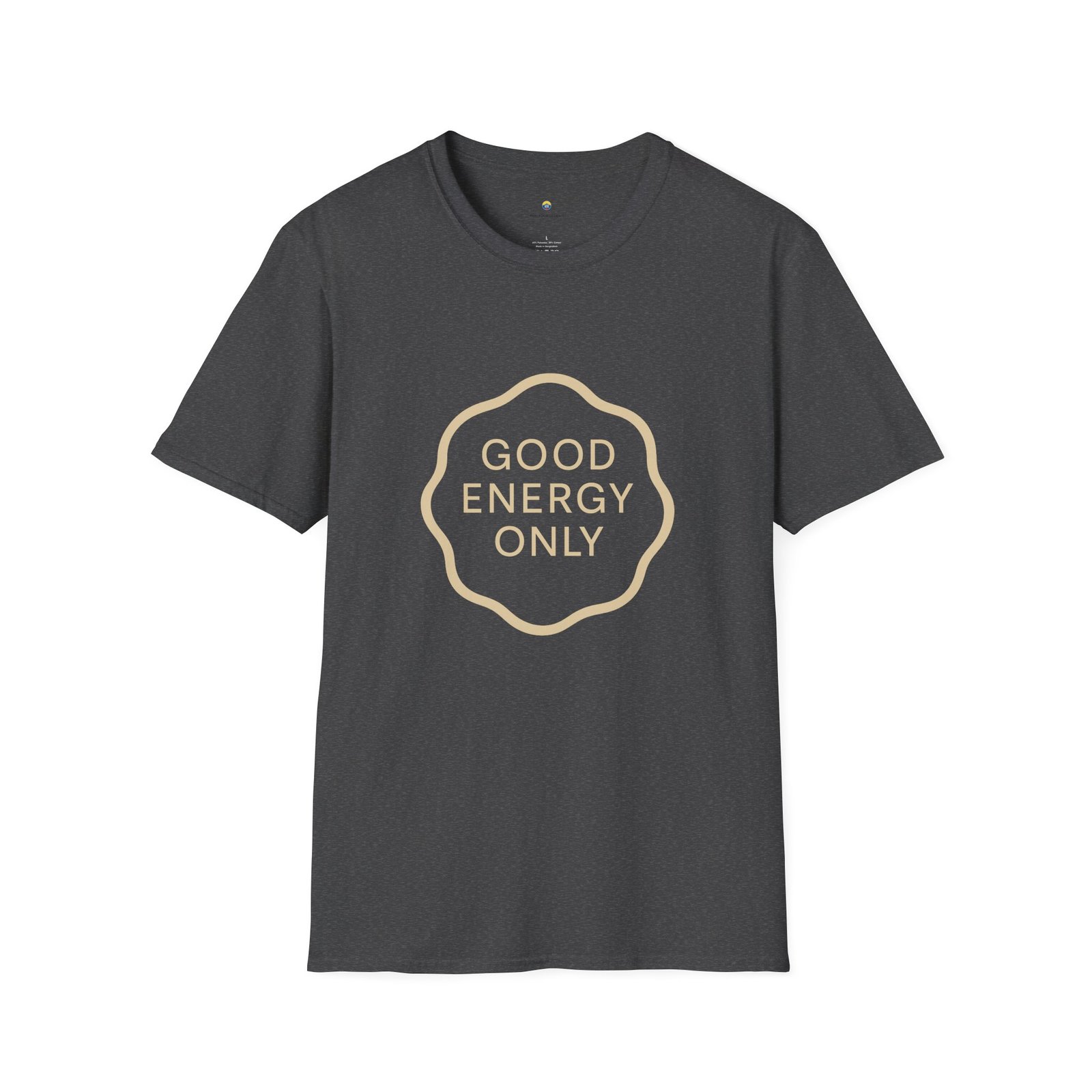 T-shirt Unisexe – “Good Energy Only” Design Minimaliste et Message Positif – Image 8