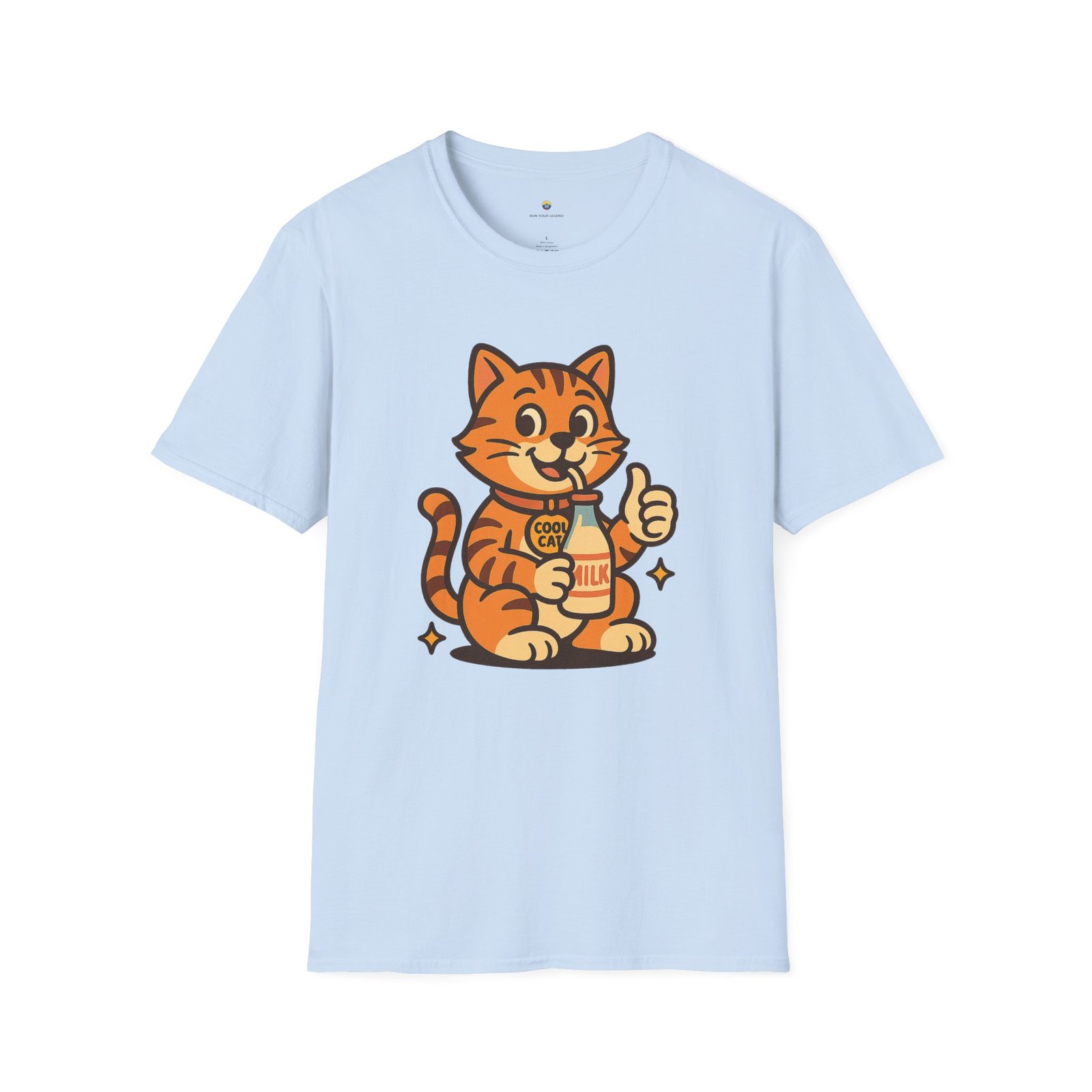 T-shirt Unisexe – “Cool Cat” Design Chat Vintage et Style Cartoon Retro – Image 11