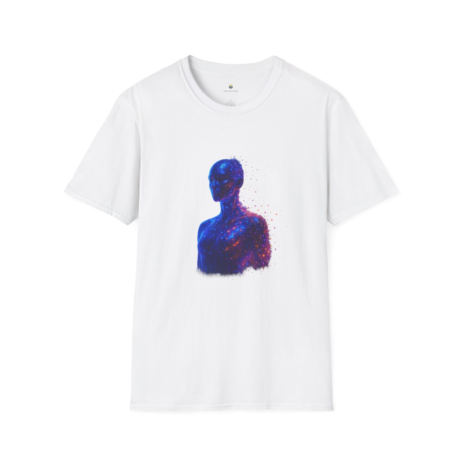 T-shirt Unisexe – Humanoïde Futuriste Design Cyberpunk et Art Digital Néon