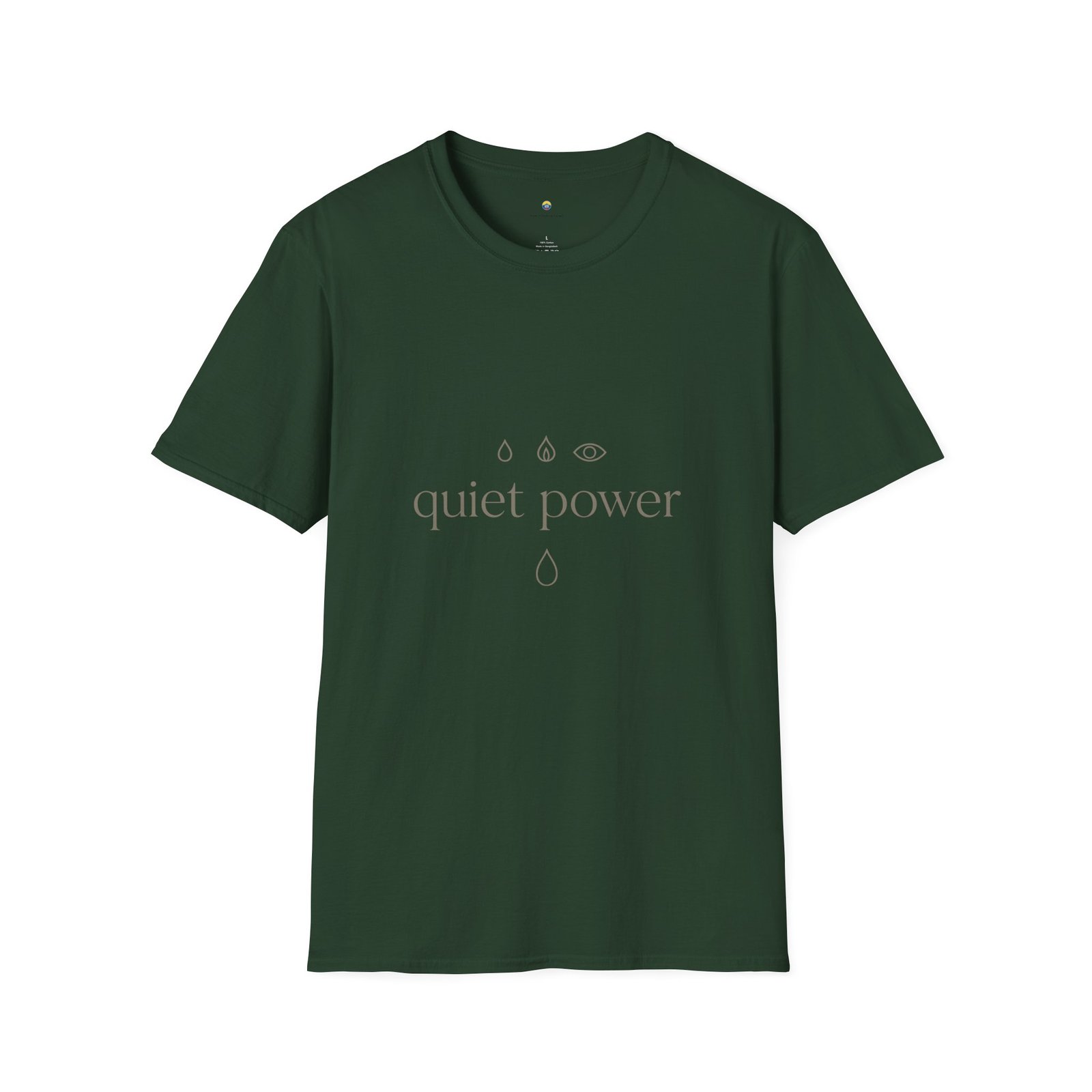T-shirt Unisexe Quiet Power – Design Minimaliste Énergie Intérieure et Calme Puissant – Image 8