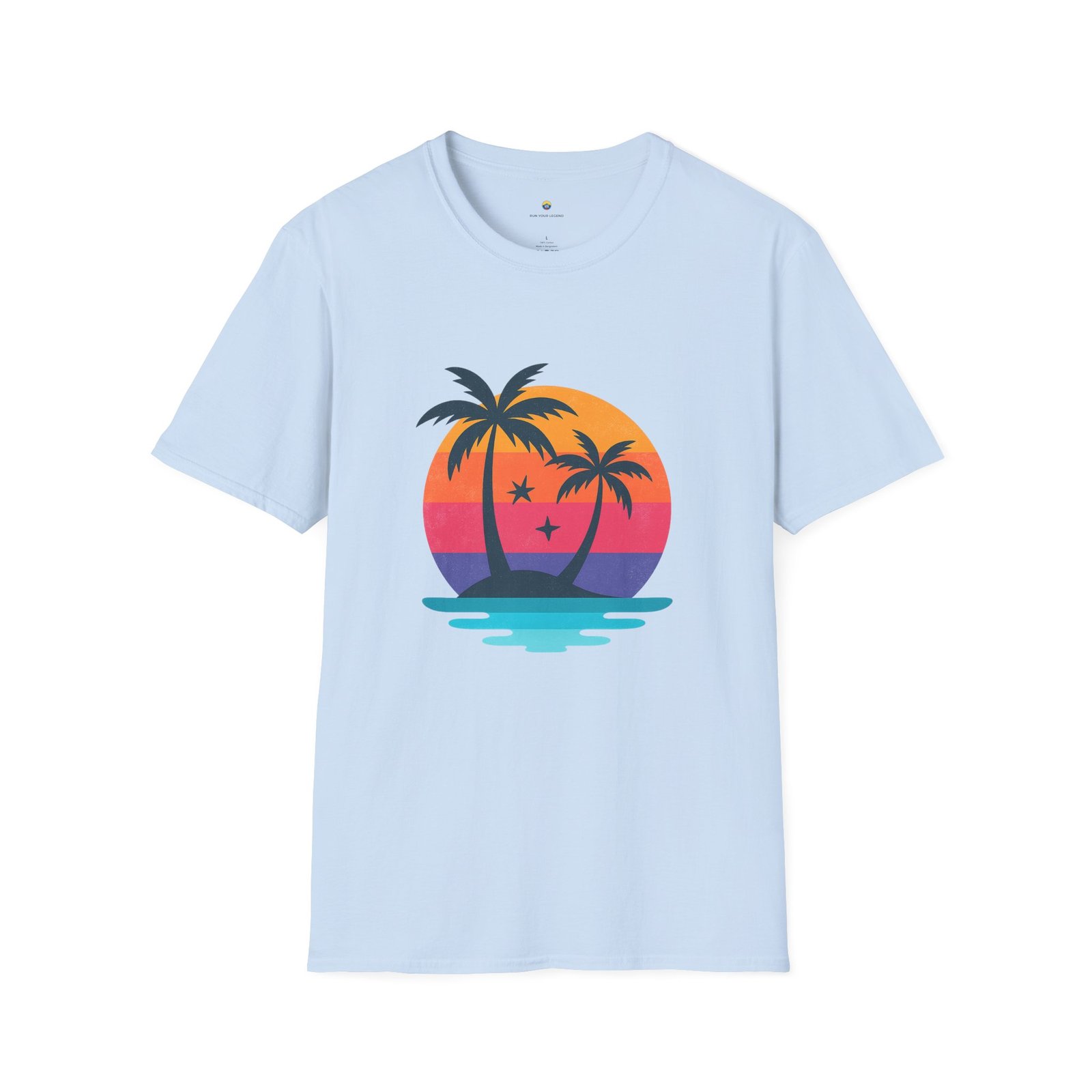 T-shirt Unisexe Sunset Paradise – Palmiers et Coucher de Soleil Vintage Tropical – Image 11