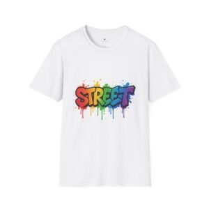 T-shirt Unisexe STREET – Graffiti Multicolore Style Urbain et Art de Rue