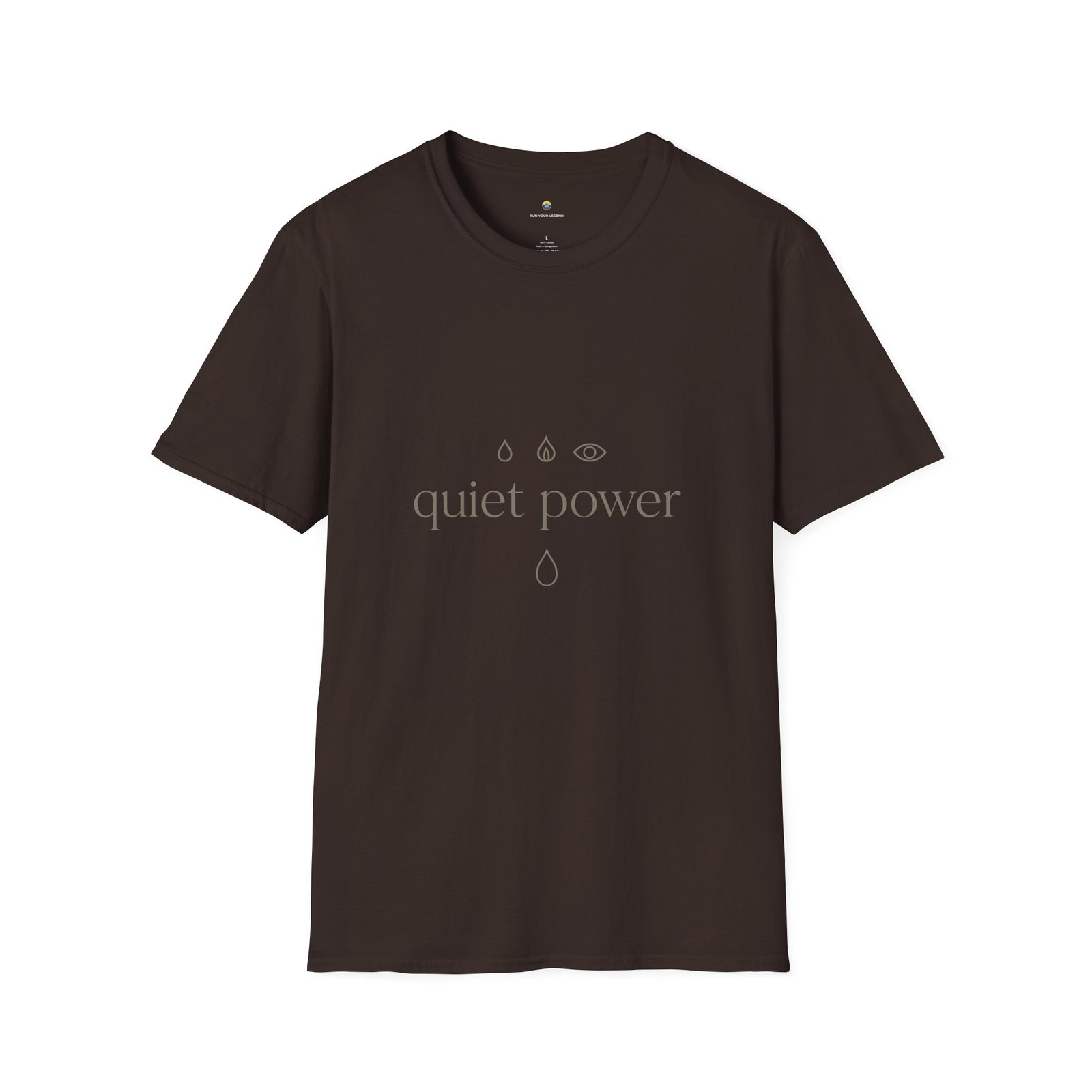 T-shirt Unisexe Quiet Power – Design Minimaliste Énergie Intérieure et Calme Puissant – Image 5