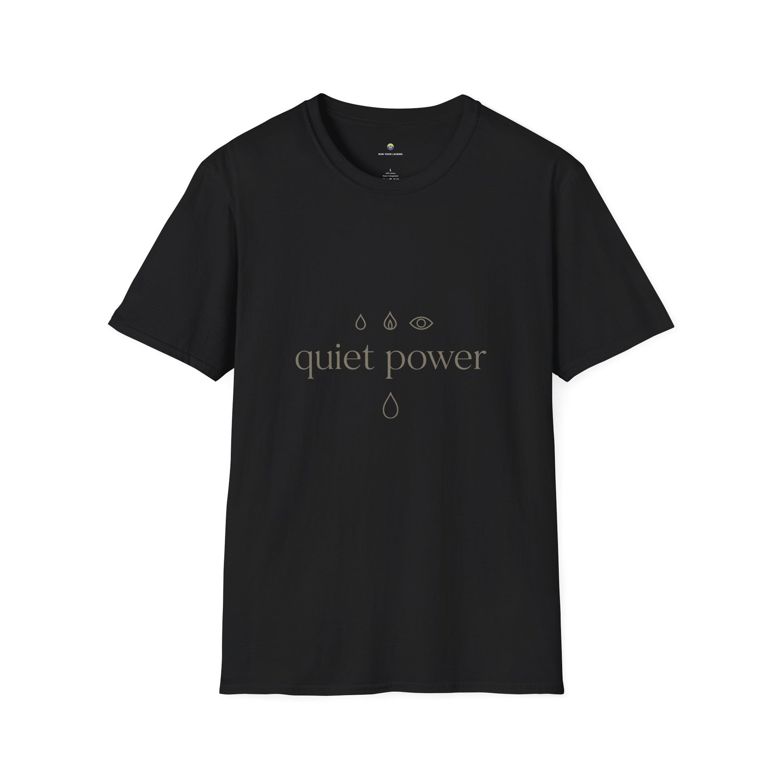 T-shirt Unisexe Quiet Power – Design Minimaliste Énergie Intérieure et Calme Puissant – Image 2