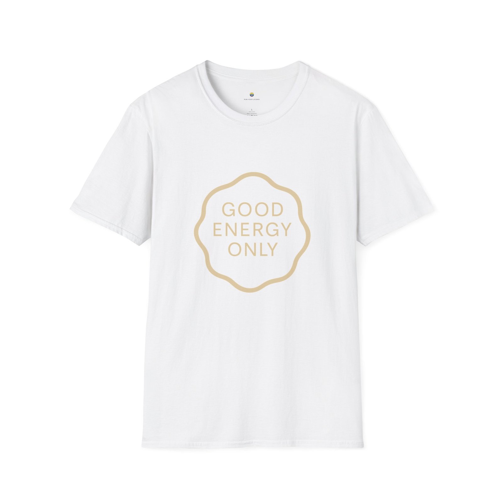 T-shirt Unisexe – “Good Energy Only” Design Minimaliste et Message Positif