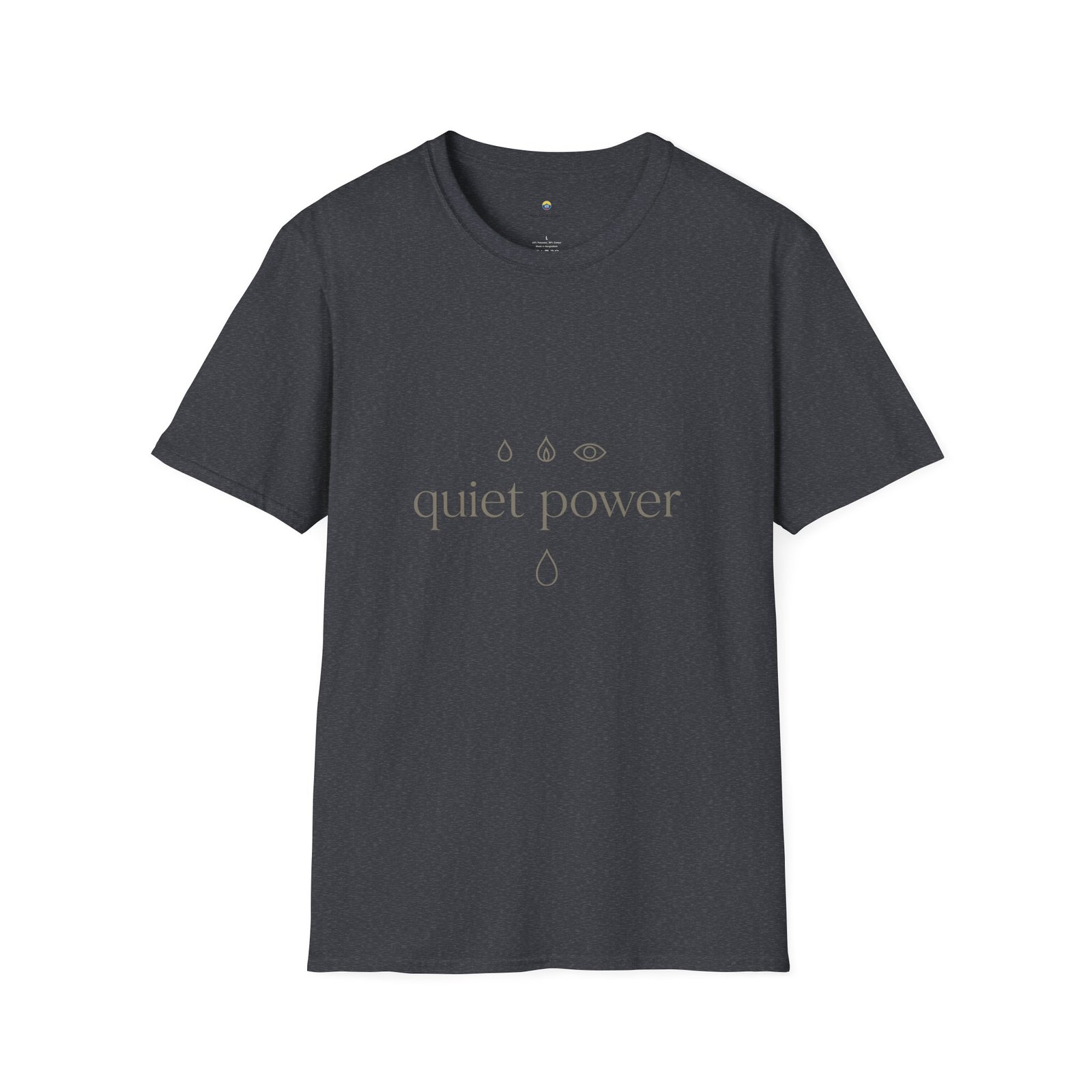 T-shirt Unisexe Quiet Power – Design Minimaliste Énergie Intérieure et Calme Puissant – Image 13