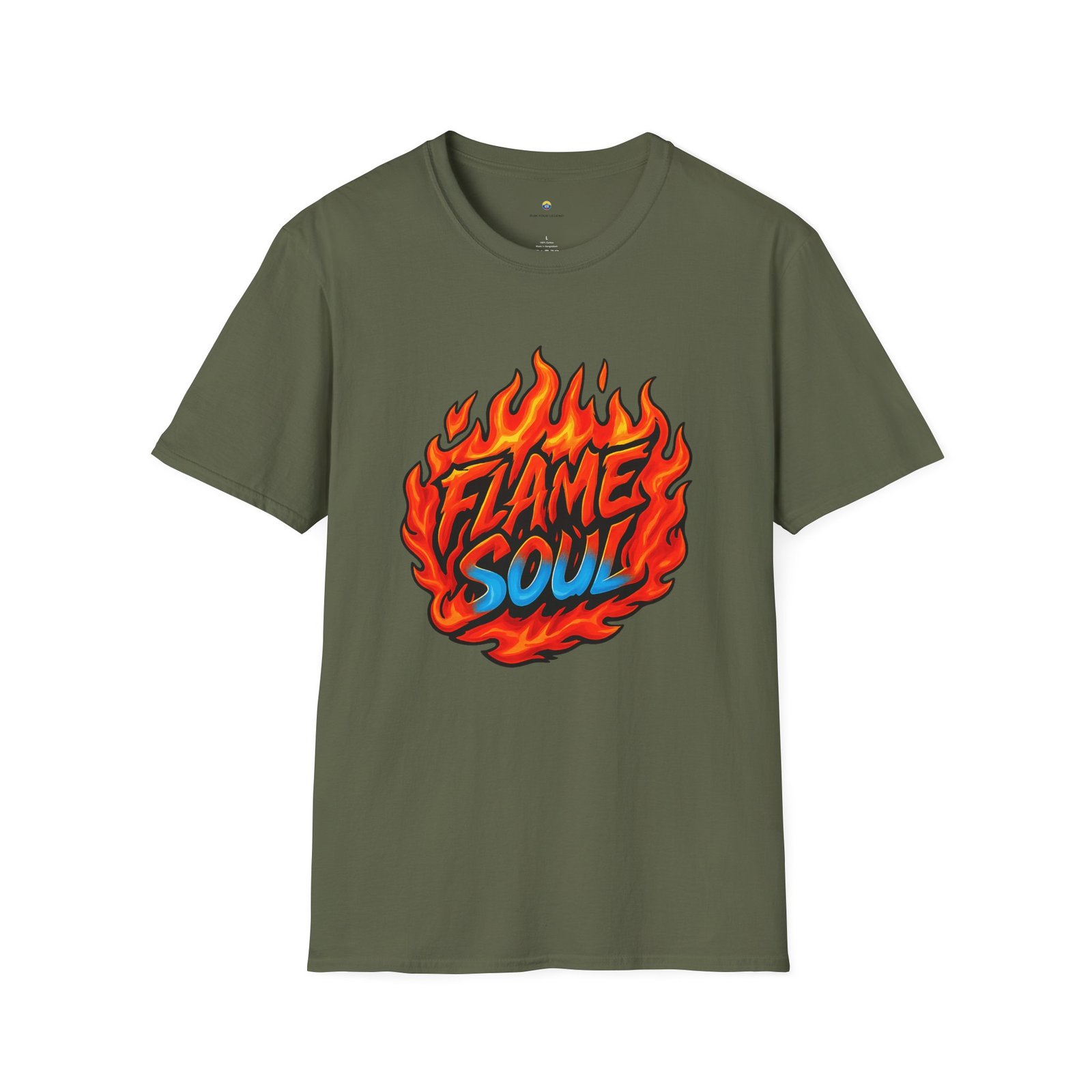 T-shirt Unisexe – “Flame Soul” Design Feu et Style Streetwear Énergique – Image 7