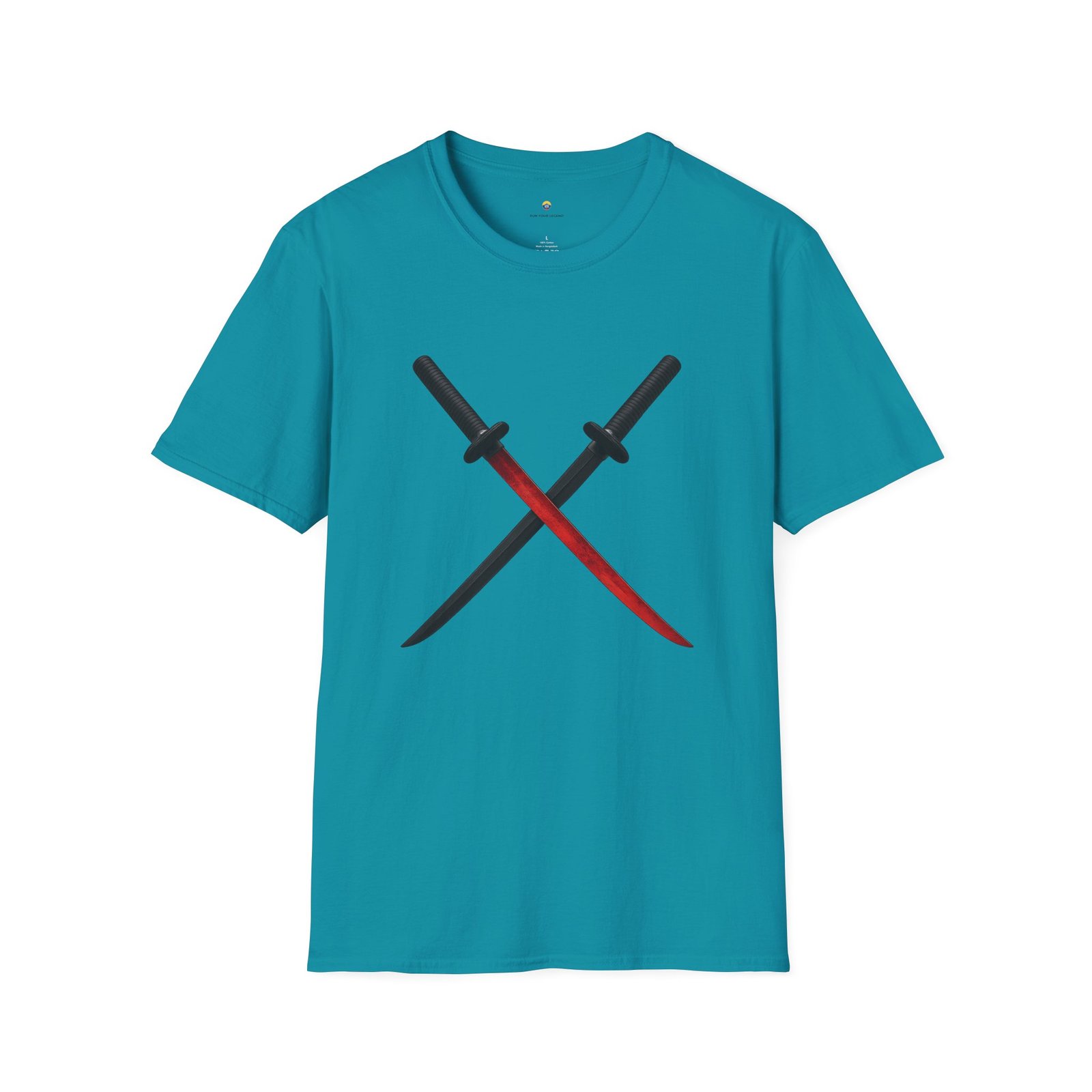 T-shirt Unisexe – Katanas Croisés Design Samouraï et Lame Rouge – Image 11