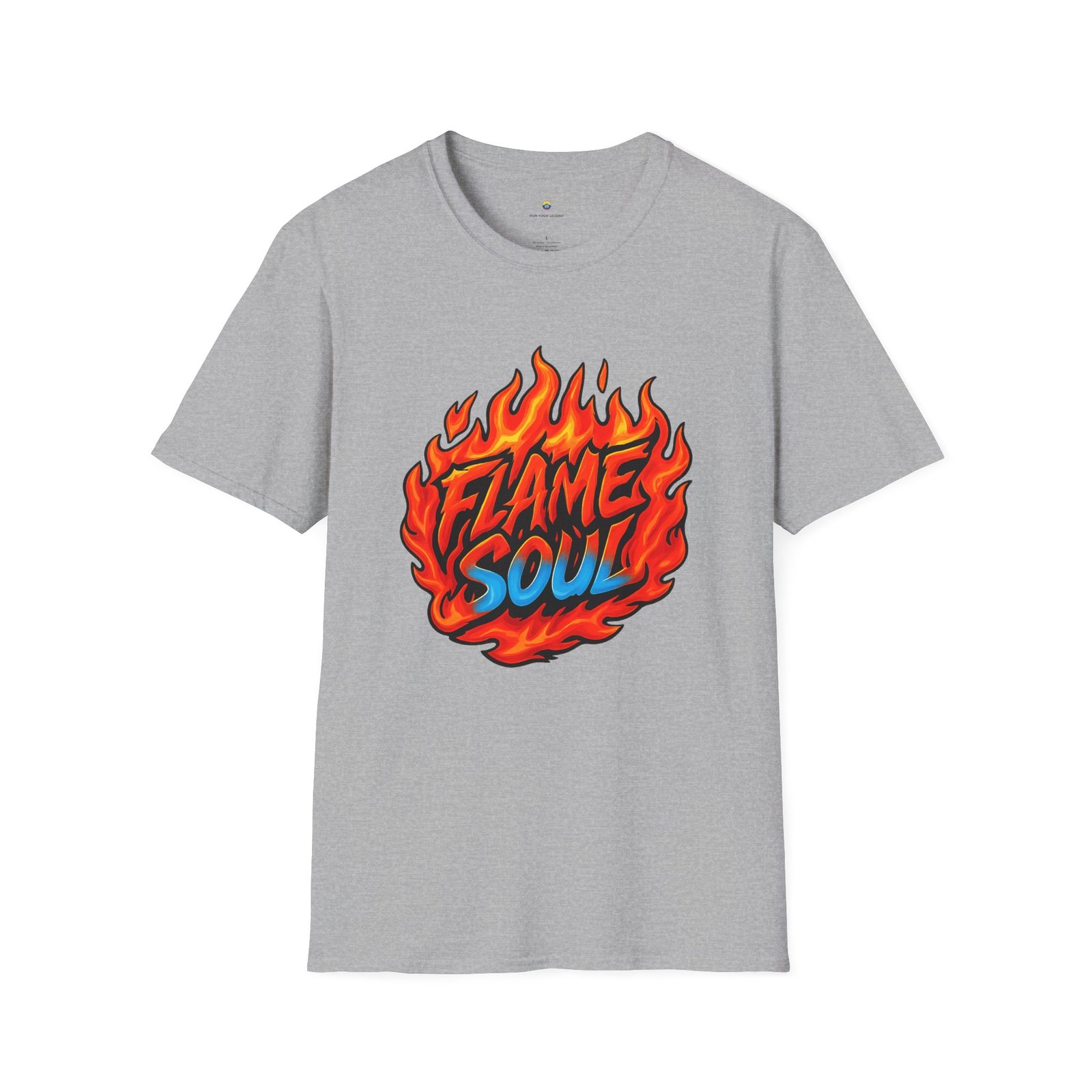T-shirt Unisexe – “Flame Soul” Design Feu et Style Streetwear Énergique – Image 4