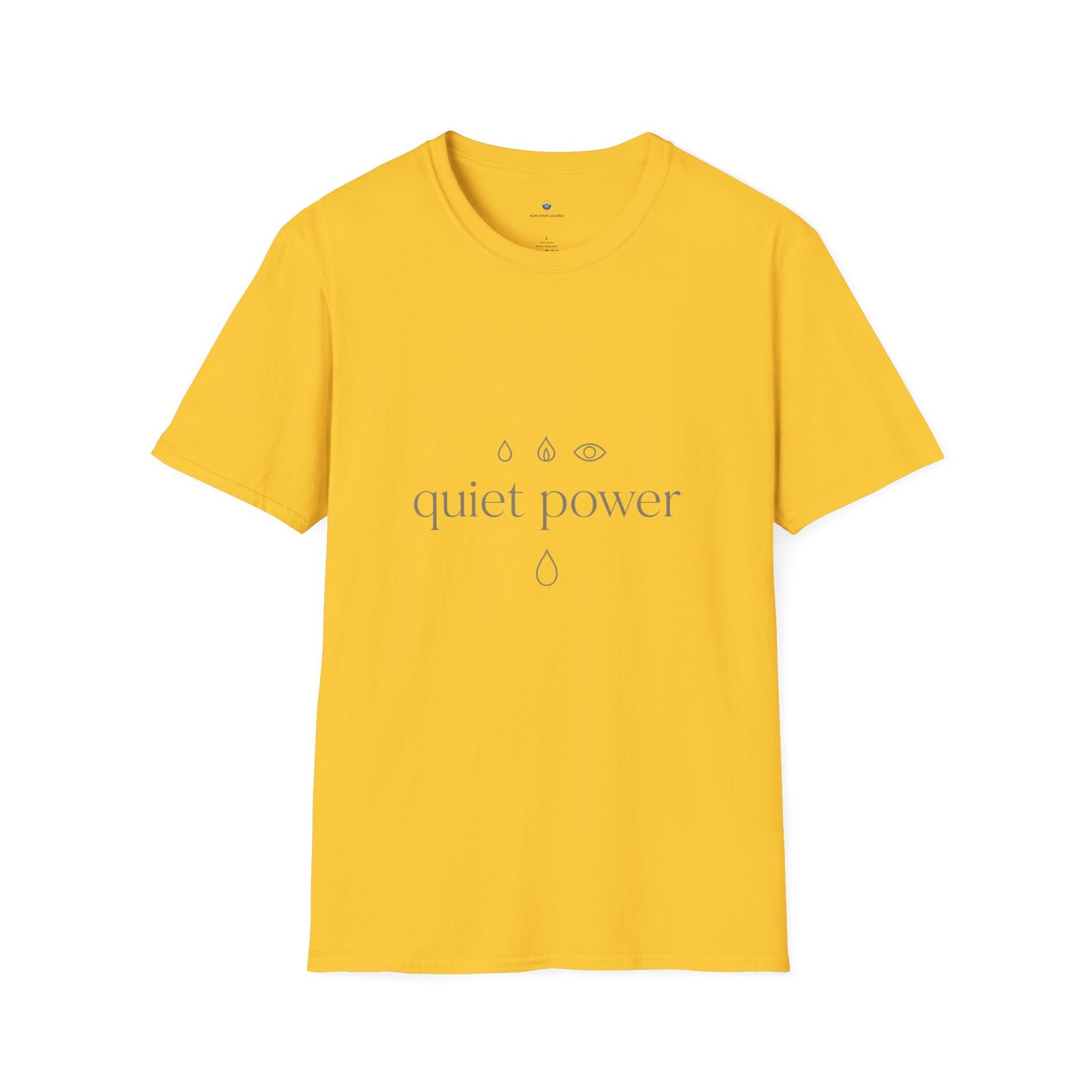 T-shirt Unisexe Quiet Power – Design Minimaliste Énergie Intérieure et Calme Puissant – Image 6