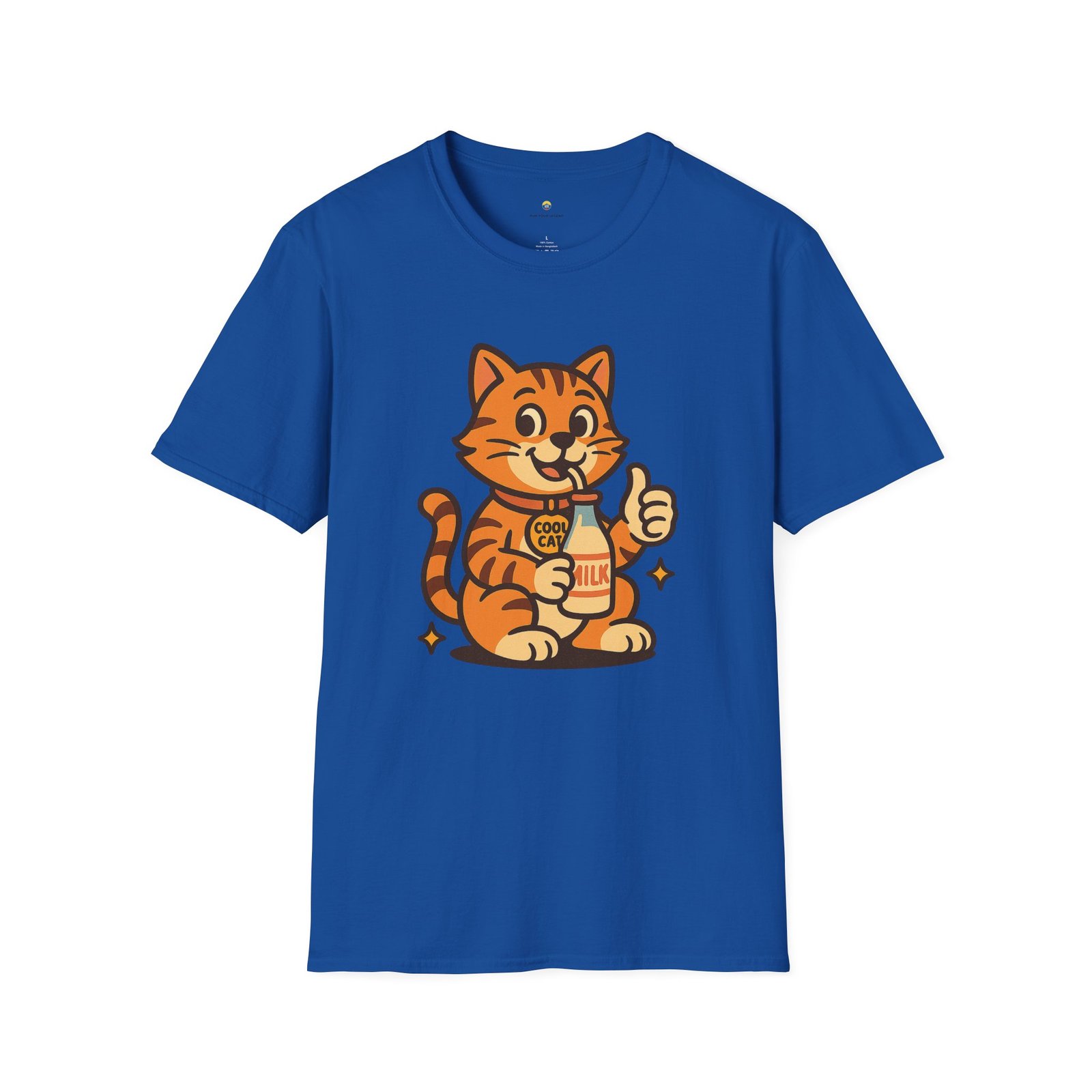 T-shirt Unisexe – “Cool Cat” Design Chat Vintage et Style Cartoon Retro – Image 16