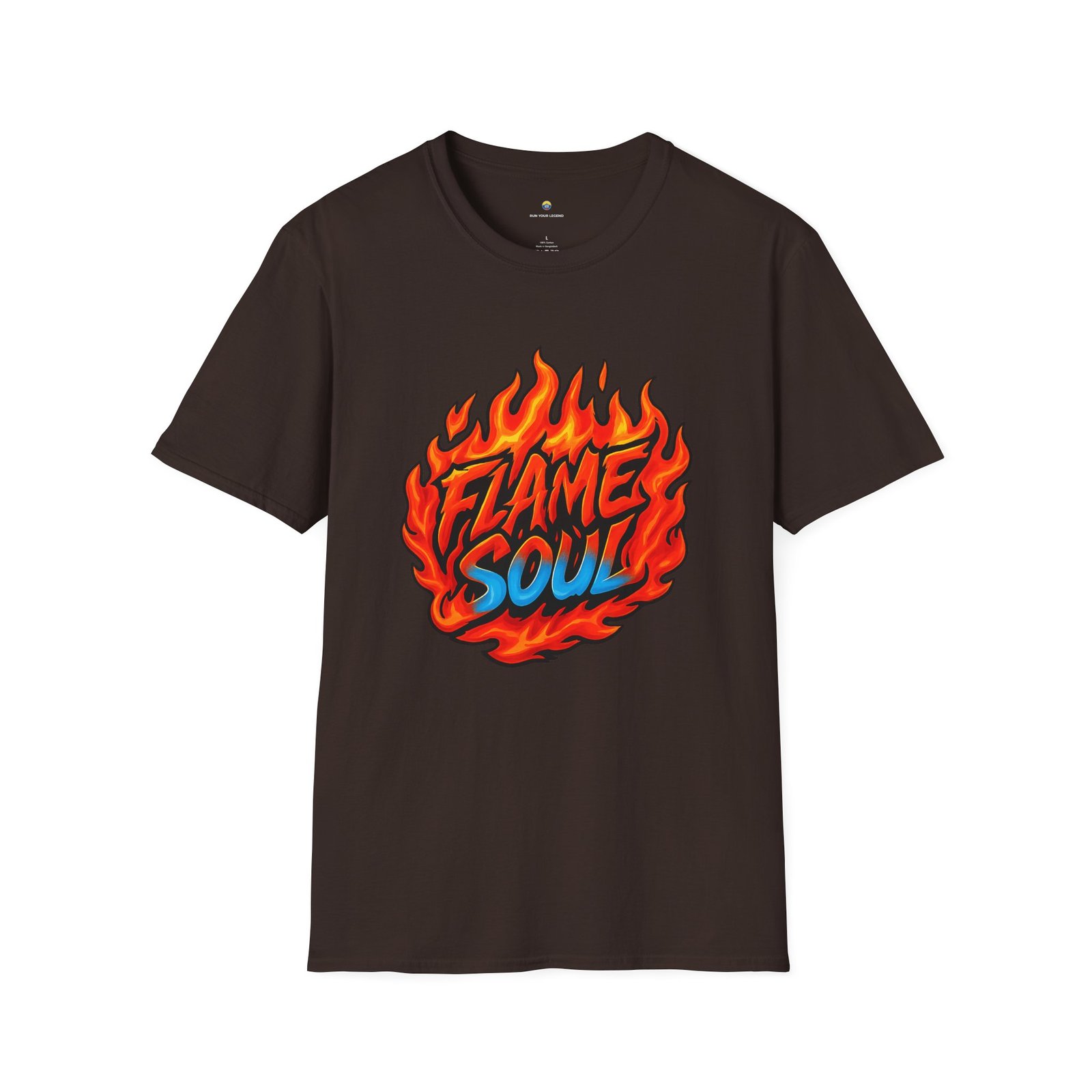 T-shirt Unisexe – “Flame Soul” Design Feu et Style Streetwear Énergique – Image 5
