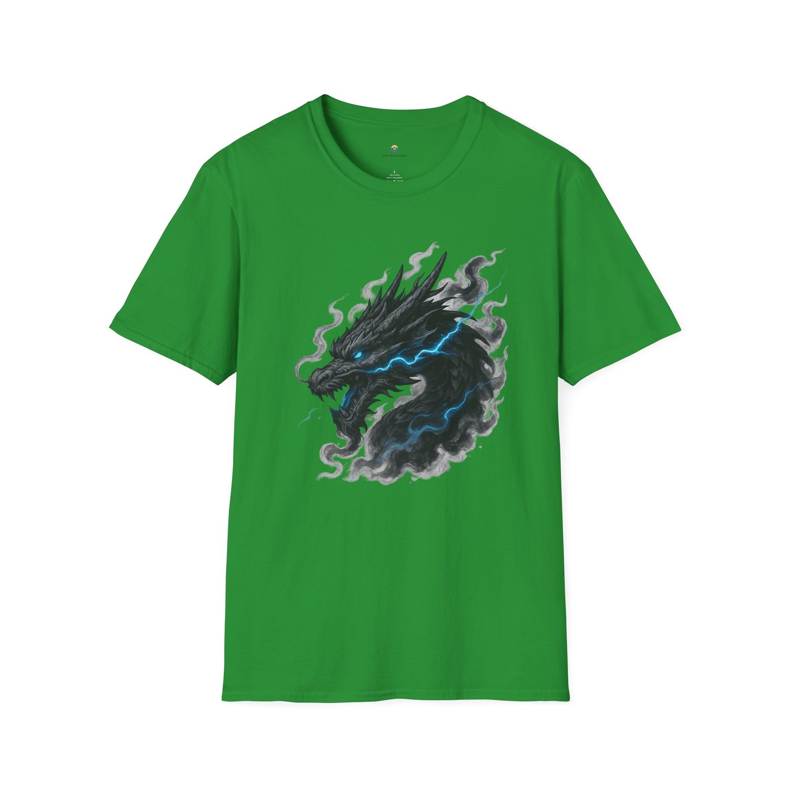T-shirt Unisexe – Dragon Noir Électrique Design Fantasy et Art Mythique – Image 9
