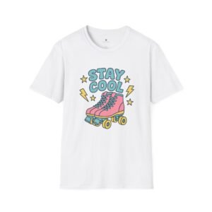 T-shirt Unisexe Stay Cool – Rollers Rétro Vintage et Style Années 80