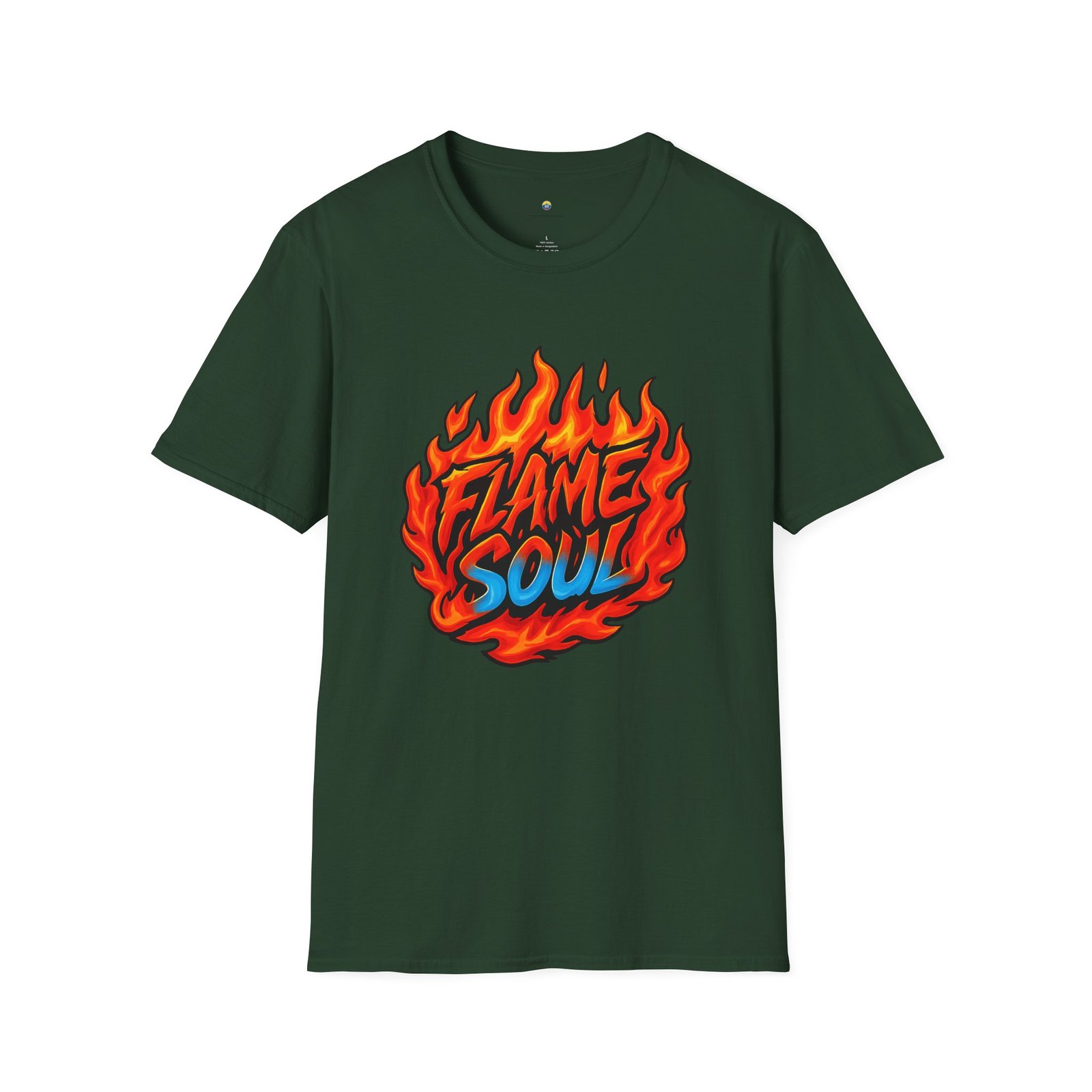 T-shirt Unisexe – “Flame Soul” Design Feu et Style Streetwear Énergique – Image 8