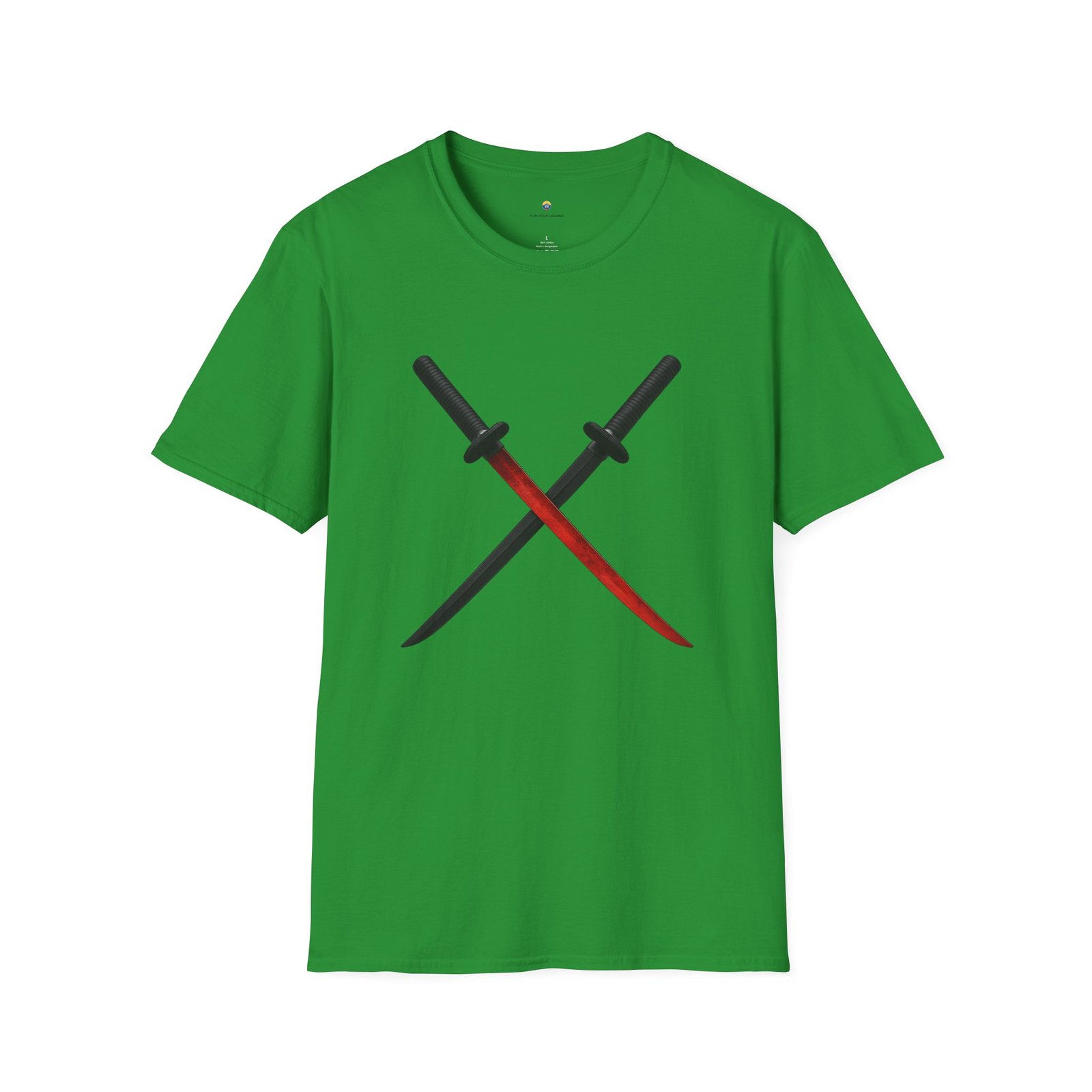 T-shirt Unisexe – Katanas Croisés Design Samouraï et Lame Rouge – Image 9