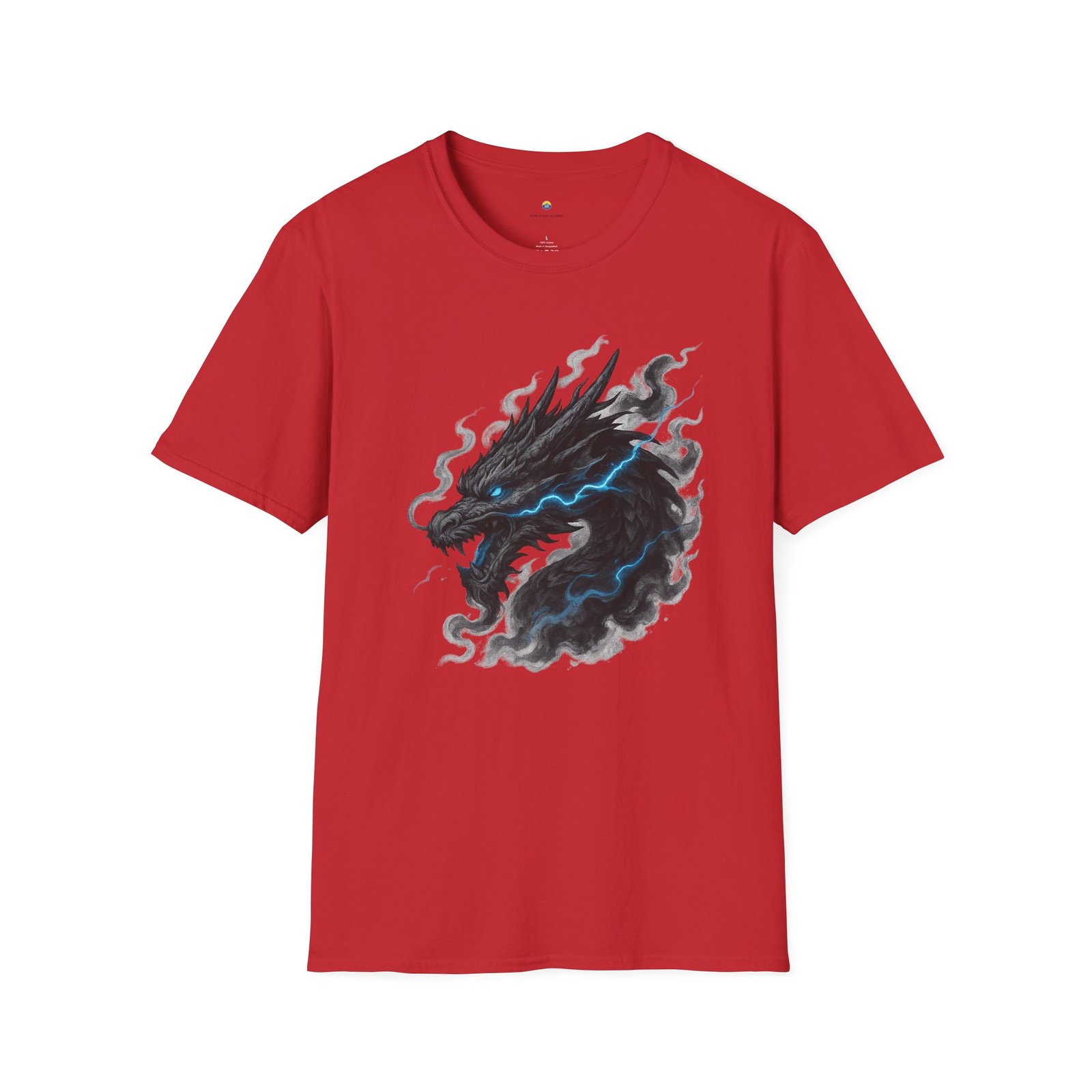 T-shirt Unisexe – Dragon Noir Électrique Design Fantasy et Art Mythique – Image 16