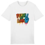 T-shirt Unisexe épais Peace and Love : Un message d'harmonie