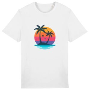 T-shirt Unisexe épais - Plongez dans des couleurs rétro avec style