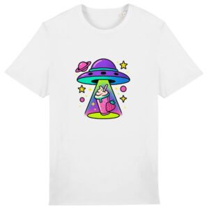 T-shirt Unisexe épais : OVNI Aspirateur de Milkshake Fraise