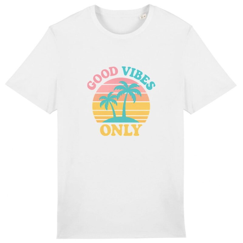 T-shirt Unisexe épais Good Vibes Only - Adoptez la Positivité