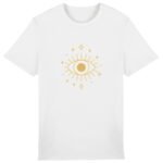 T-shirt Unisexe épais - L'œil doré sur motif céleste