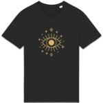 T-shirt Unisexe épais - L'œil doré sur motif céleste