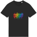T-shirt Unisexe épais - Street Art en Graffiti Arc-en-Ciel