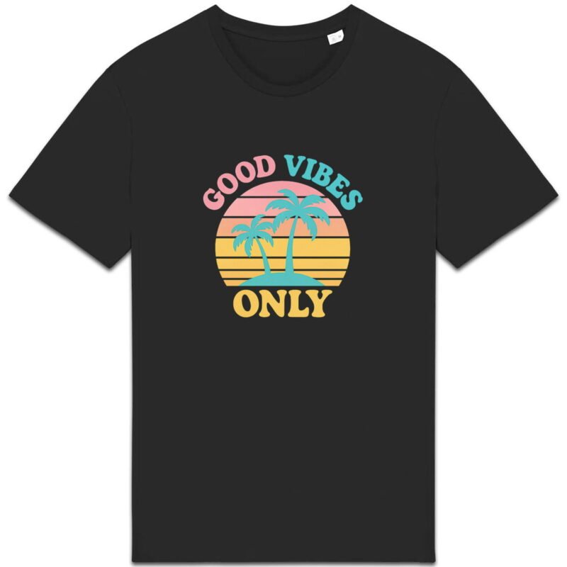 T-shirt Unisexe épais Good Vibes Only - Adoptez la Positivité