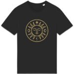 T-shirt Unisexe épais - Soleil doré et cosmos lumineux