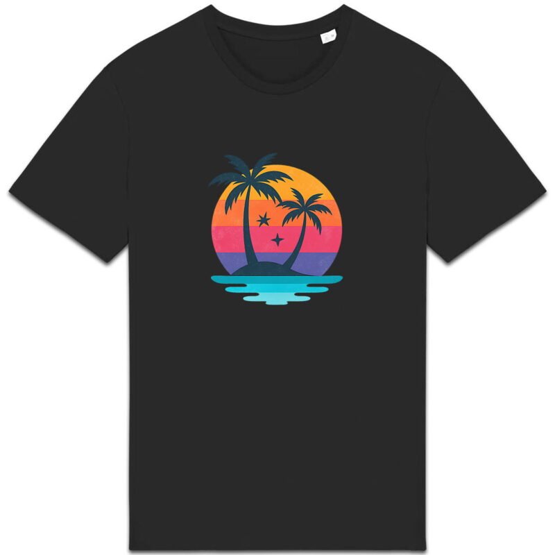 T-shirt Unisexe épais - Plongez dans des couleurs rétro avec style