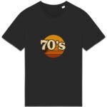 T-shirt Unisexe épais avec design vintage 70's