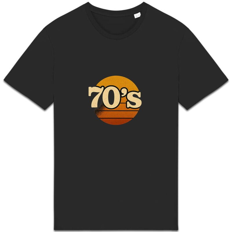 T-shirt Unisexe épais avec design vintage 70's
