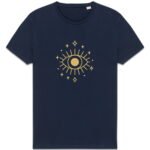 T-shirt Unisexe épais - L'œil doré sur motif céleste
