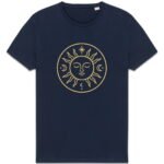 T-shirt Unisexe épais - Soleil doré et cosmos lumineux
