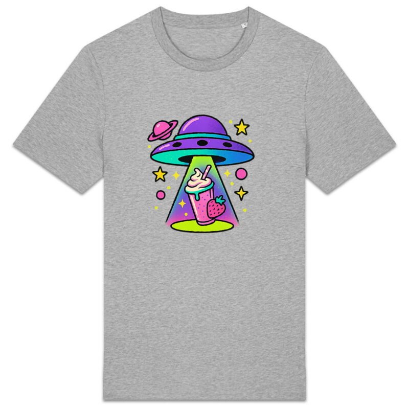 T-shirt Unisexe épais : OVNI Aspirateur de Milkshake Fraise