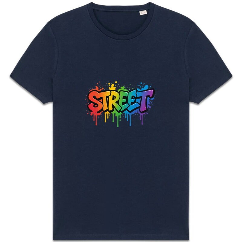 T-shirt Unisexe épais - Street Art en Graffiti Arc-en-Ciel