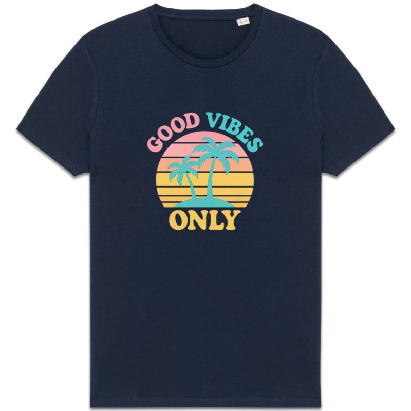 T-shirt Unisexe épais Good Vibes Only - Adoptez la Positivité