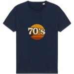 T-shirt Unisexe épais avec design vintage 70's