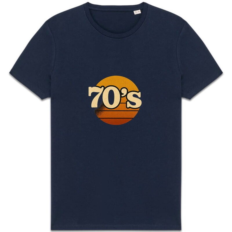 T-shirt Unisexe épais avec design vintage 70's